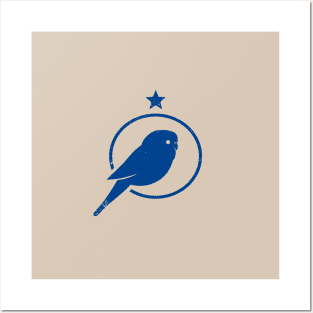 Budgie bird. Stylized silhouette for bird fans and owners. Posters and Art